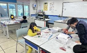 방과후학교 특기적성 활동모습(창의로봇)